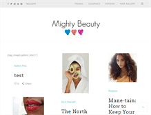 Tablet Screenshot of mightybeauty.com